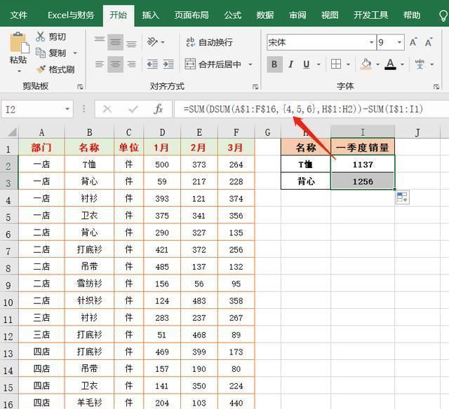 Excel|12个公式解决Excel中按条件多列数据求和，掌握两、三个就够用了