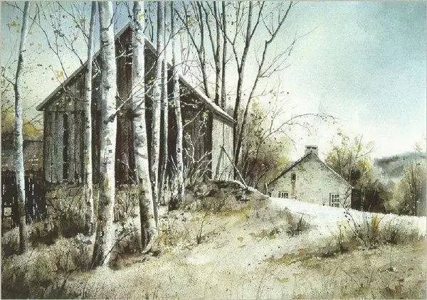 绘画&乡间记忆水彩画家RayHendershot的乡村风光和古色古香的静物绘画