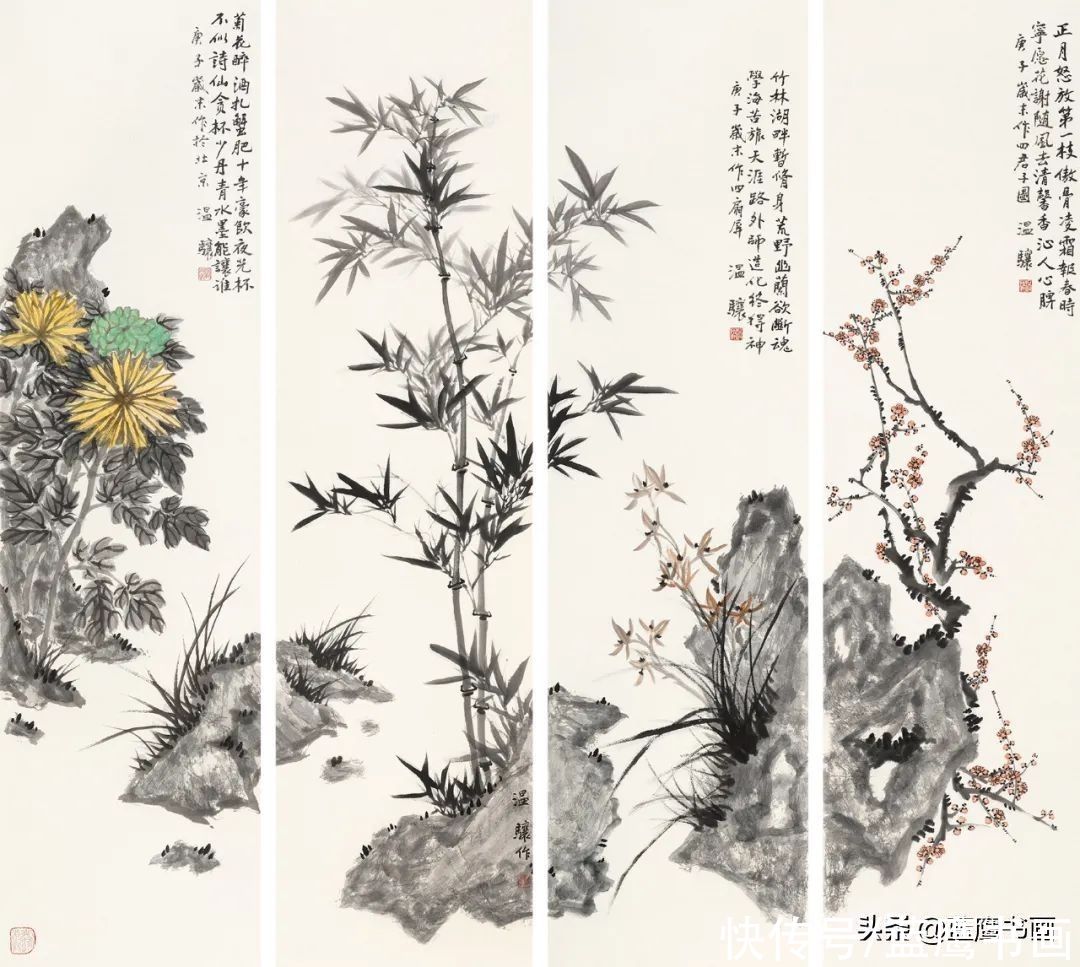 菡萏|画家温骧：菡萏满塘，雅悦清香