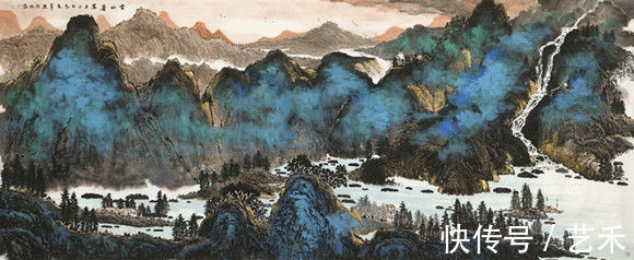 爱痕湖|大风堂第四代代表人物、中国泼墨重彩画大家----董英华