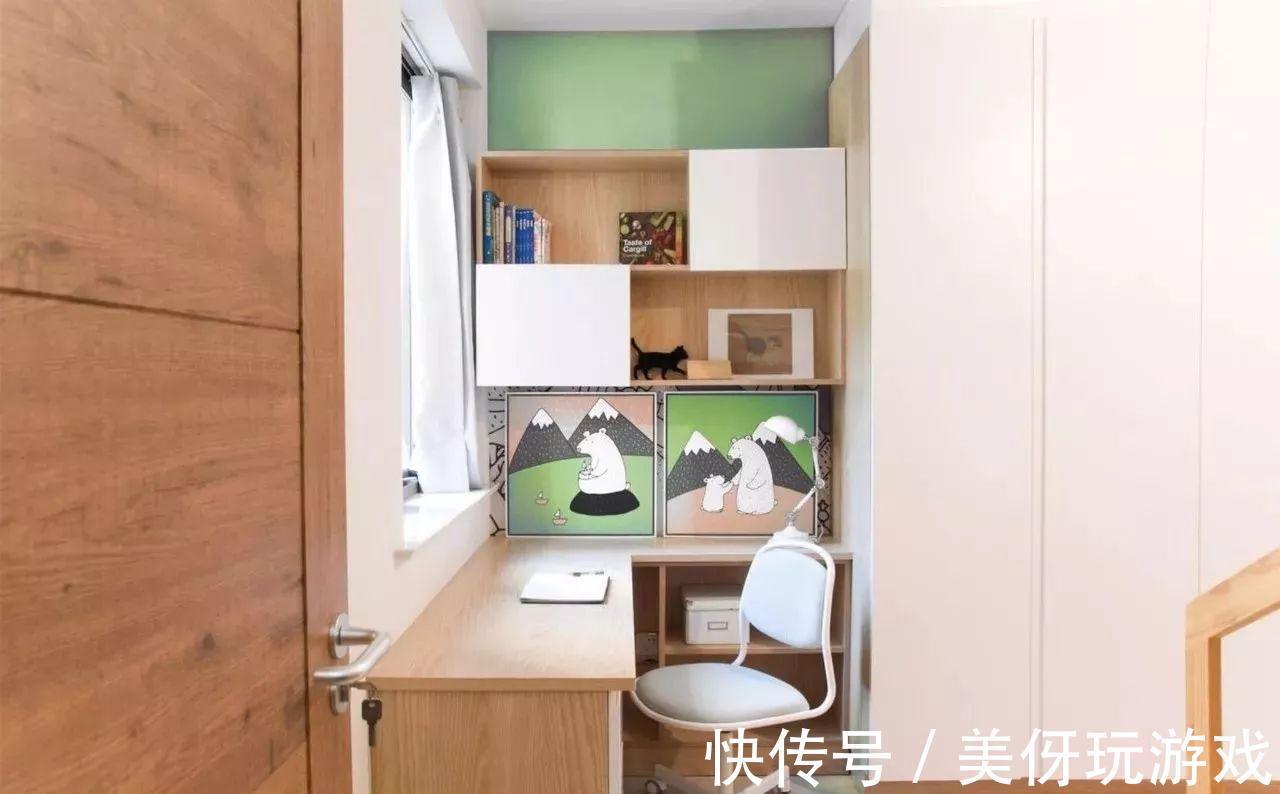 台面|小户型:小卧室一定要装个书桌柜,不占空间还可以当书房用!