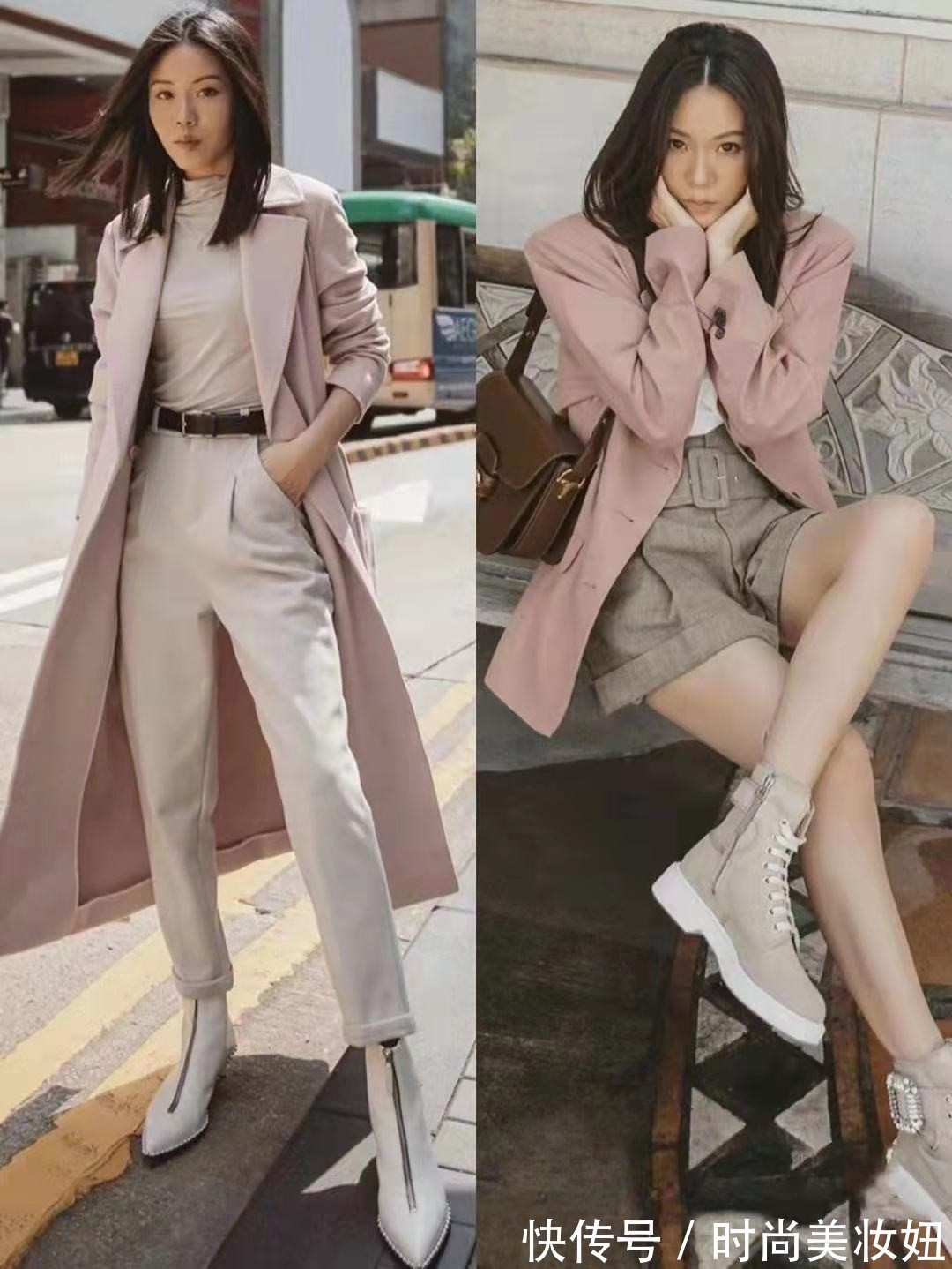 短筒靴|秋冬别再露脚踝了,学时尚博主“短筒靴”搭配,有温度又有风格