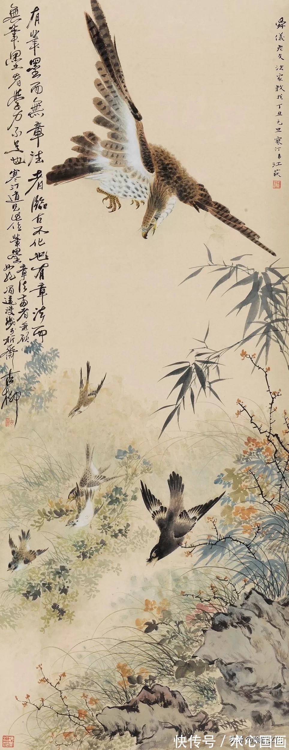 任伯年&江寒汀先生小写意花鸟画欣赏(一)