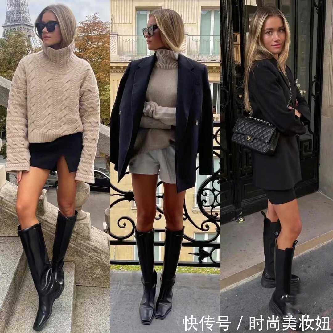 西装裤 今年流行“骑士靴”,学时尚博主穿搭技巧,出街回头率爆棚