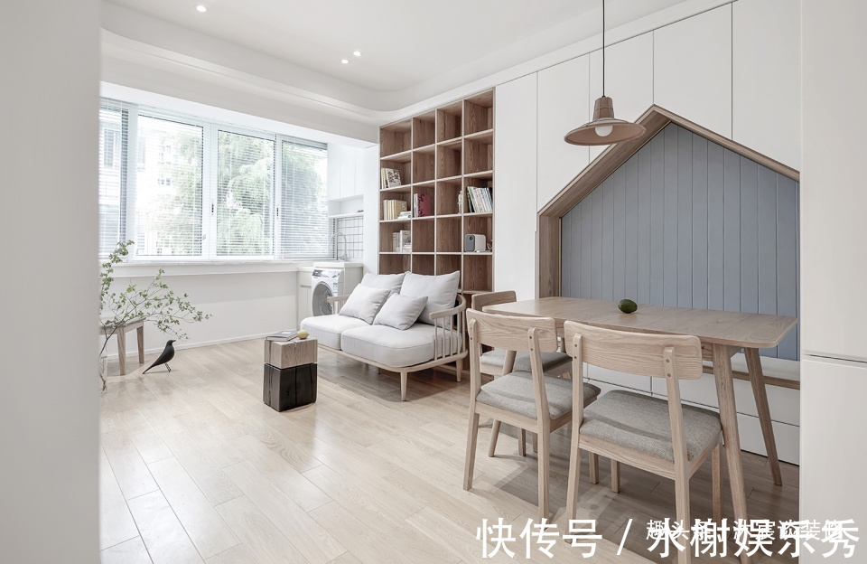 温馨|她买下59㎡小宅,半平米都不浪费,挤出三室,装修后室内温馨大方