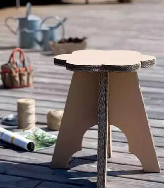 瓦楞纸|家里厚纸箱,以后统统留下来,一通粘贴,竟然连家具都不用买了