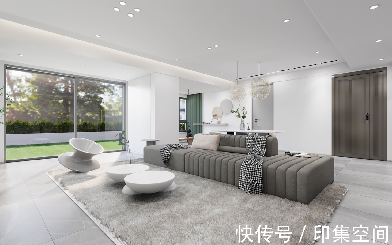 装修设计|鹿山台底跃370㎡现代极简风装修设计