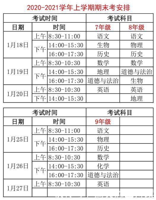 罗平|定了！罗平多所中小学校考试、离校时间公布~