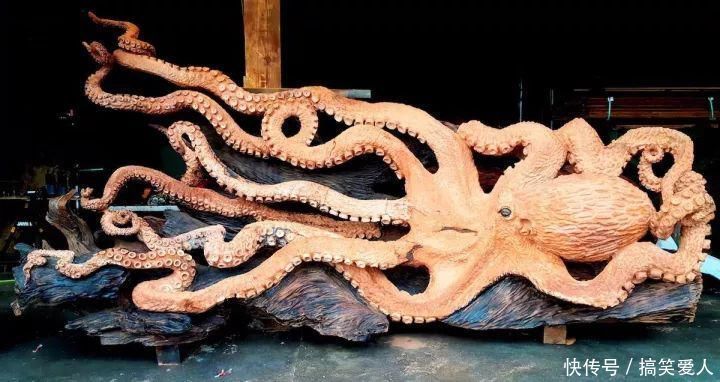 数控车床|4年时间，老外和中国木匠分别玩了一块大木头，创意作品惊艳了