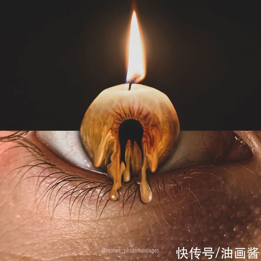 魔术表演!16幅关于眼睛的错觉创意,让你打开想象的翅膀,换一个视角看世界