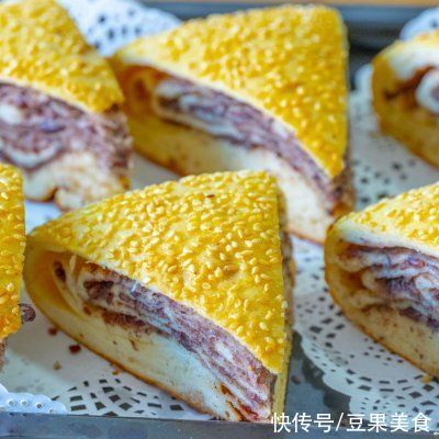 红豆馅儿|好吃到舔盘的黄金大饼，吃一次就上瘾