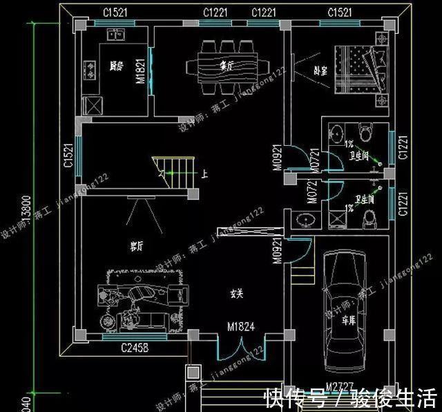车库|6款三层农村别墅,带车库30万起,回乡建房有面子有里子