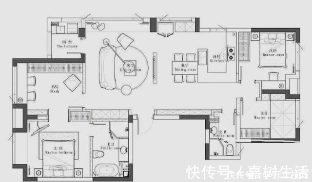 视觉效果|这是我见过最新潮的家，悬空电视墙，沙发墙、走廊极致利用，聪明！