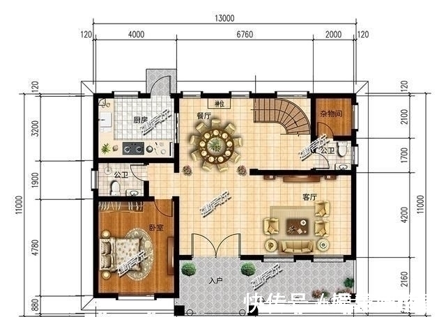 施工队|准备在农村建房预算20万左右的，看看这款法式别墅，准没错