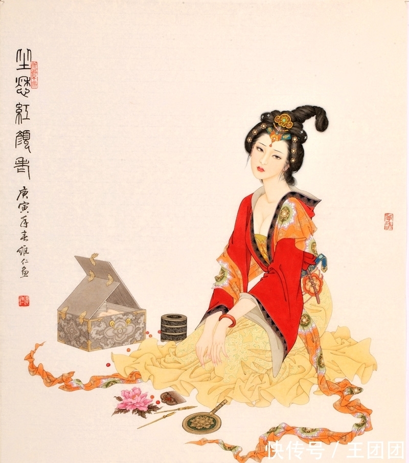 意象!论工笔人物画创作中的意象造形!