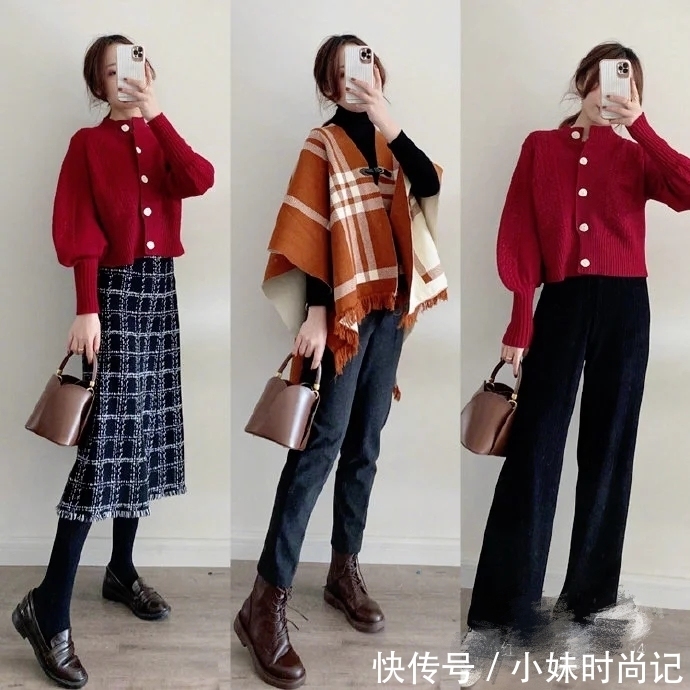 时尚又实用的冬季穿搭术,30+女人想要苗条优雅照着穿