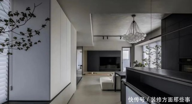 kitchen|100㎡现代风三居室，原来这样做居然可以把小户型住成大平层！