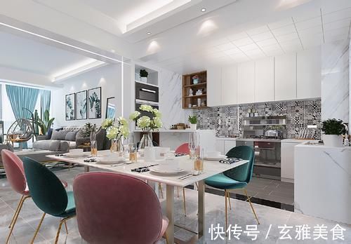 小户型|100平现代风极简家,浅色系混搭设计,让整个内景充满浪漫气息