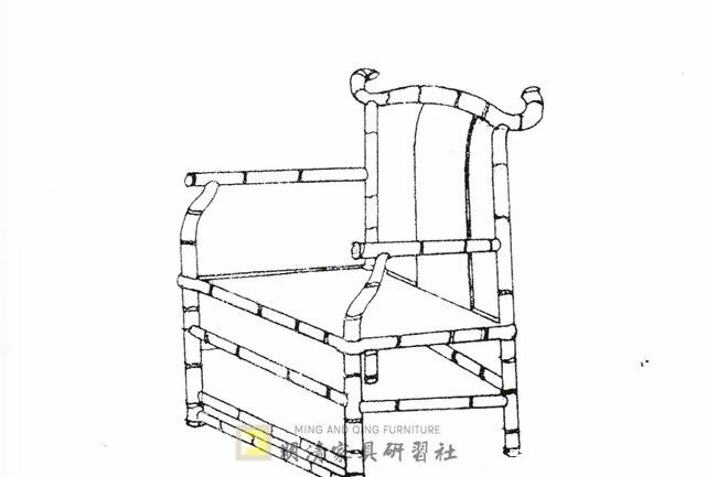 明代的两出头扶手椅与联帮棍