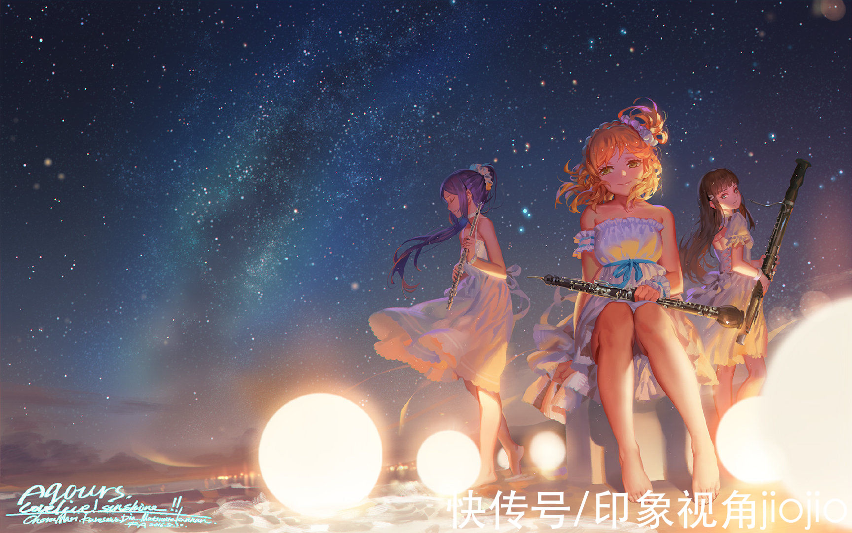 油画|油画质感与天真萝莉相结合的插画，非常的明亮生动