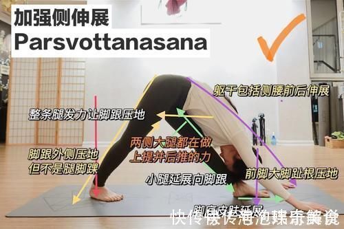 瑜伽|图解瑜伽体式｜加强侧伸展，到底加强哪里的伸展？