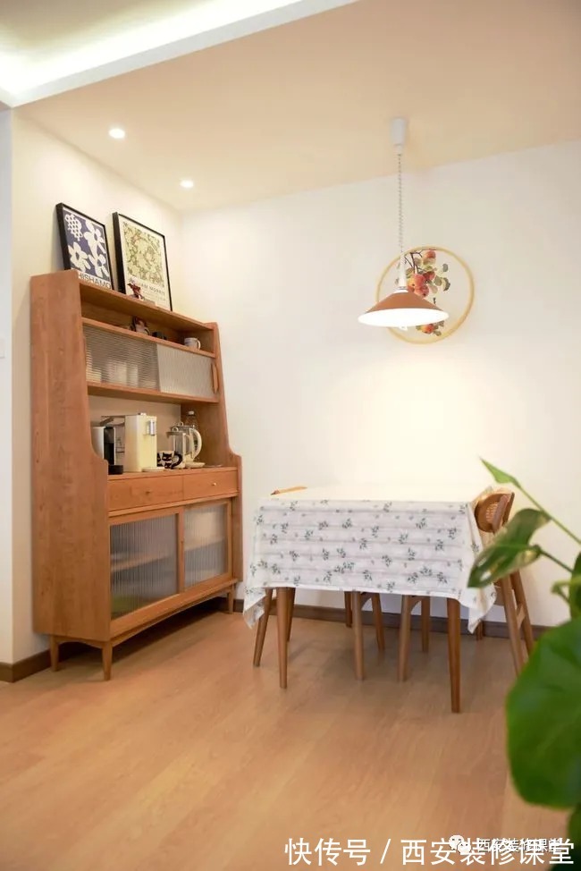 水吧台|85㎡两室新家,打造日式婚房