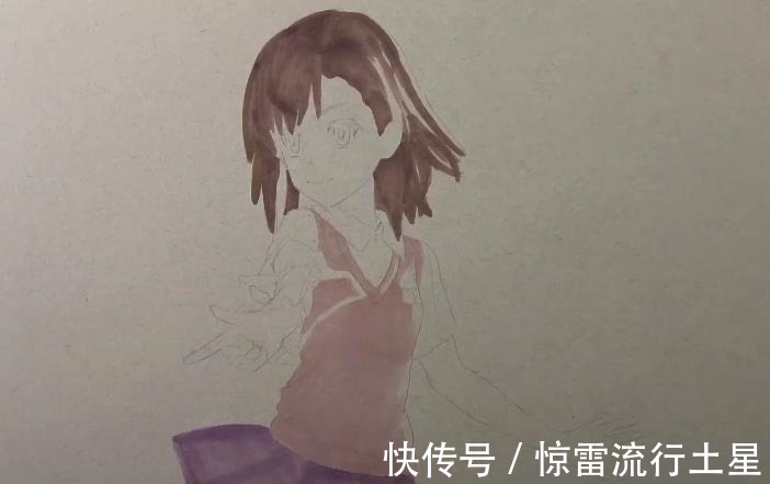 绘画|大佬纸上绘画成实物,3D炮姐活跃在纸上,贴在墙上就是手办浮空