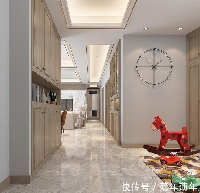 衣帽间|159平米现代风，客厅和餐厅连在一体视野开拓，非常的通透大气！