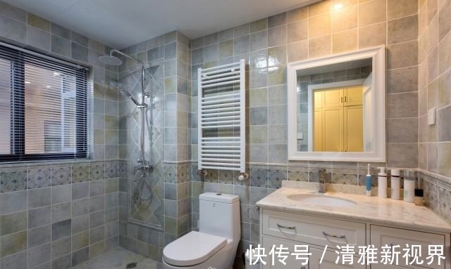 三居室|160㎡清新蓝绿的美式装修,温馨三居室,是家的感觉