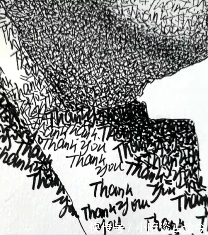 thank#美术生纸上写万遍英文版谢谢你,开始:满脸问号,结果:被感动了!