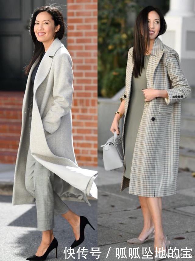 40＋的女人别乱穿，试试“大衣＋锥形裤”，时髦减龄更是提气场