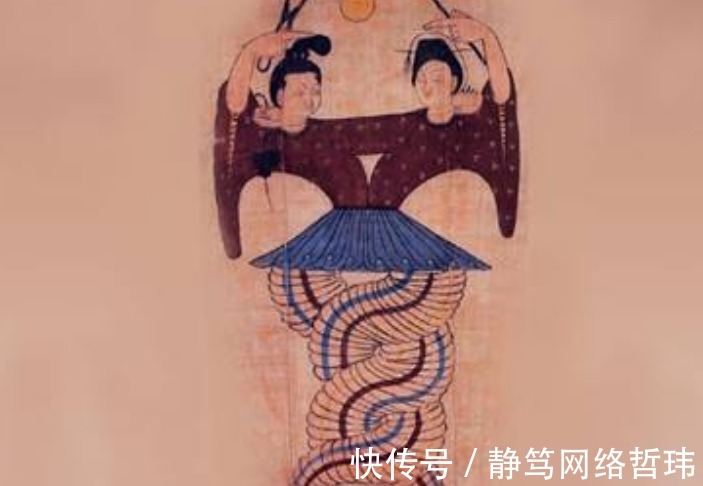 女娲|中国古代伏羲女娲交尾图，和其他古文明传说极为相似，是巧合吗？