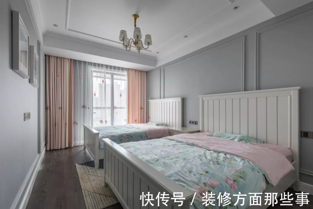 大理石|180平美式四居室,电视墙用大理石简约而不简单很高级