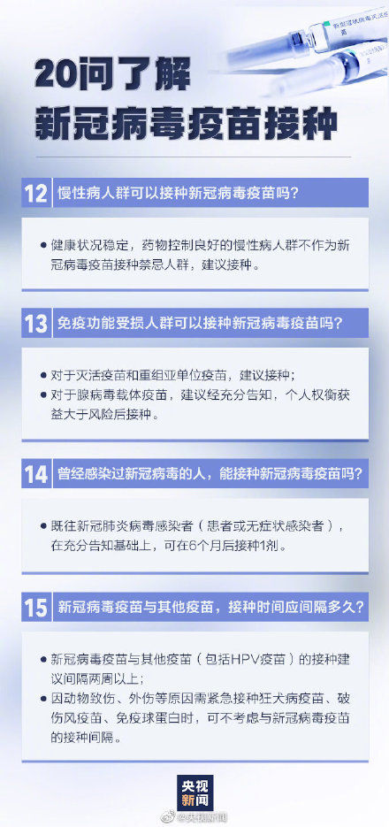 疫苗|新冠疫苗接种20问 这组图，为你答疑解惑！