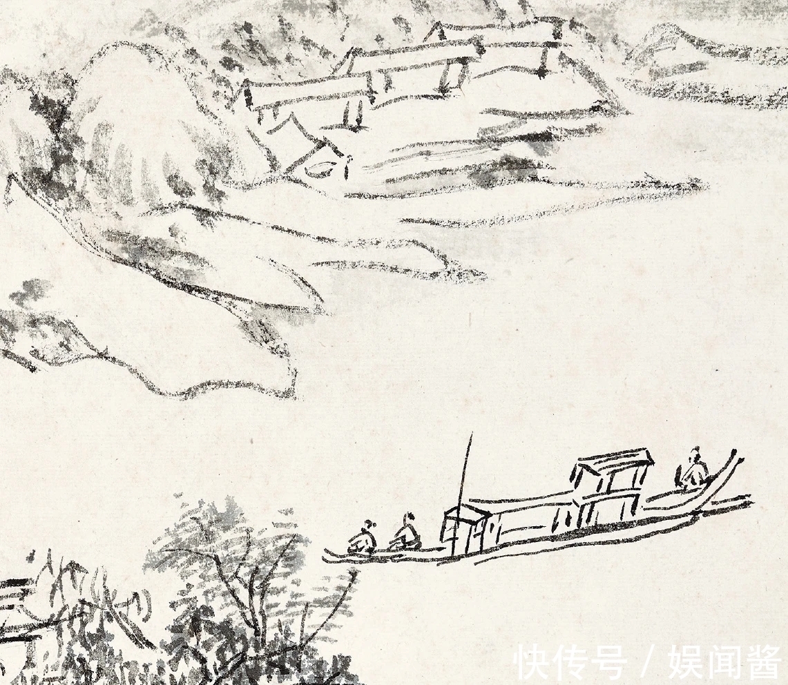 山水!黄宾虹八十岁画的一本山水画册,堪为现代卧游写生的教科书