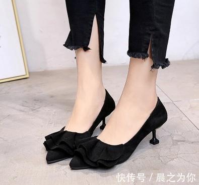 气质 时尚尖头细跟鞋,美丽优雅一路相随