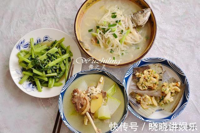 空心菜|母子俩的午餐,一周花不到300元,省钱又营养,孩子还壮实