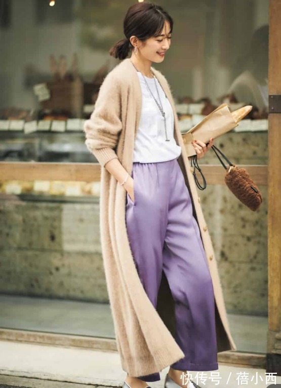 开叉裤|让人一眼就沦陷的早春毛衣穿搭,复古时髦还优雅,重新定位高级感