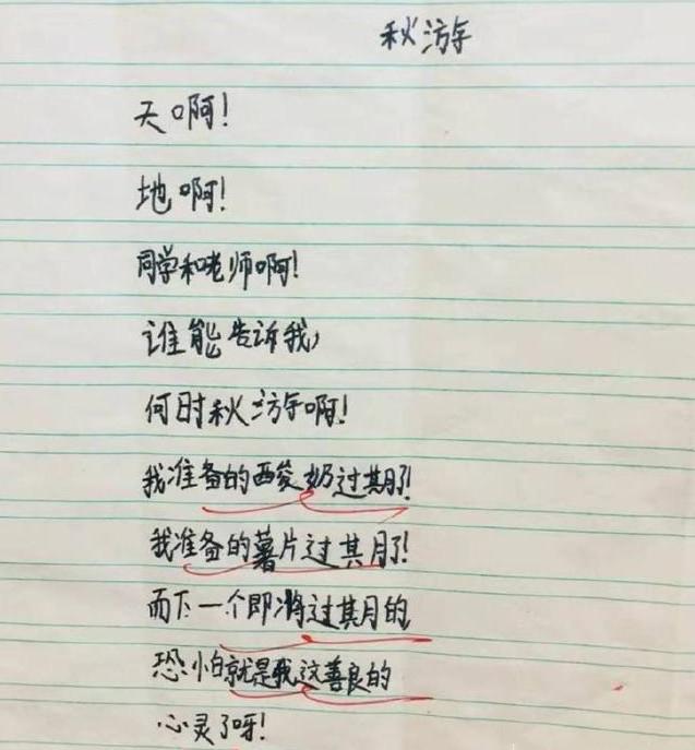 写诗!小学生“神仙写诗”,想象力令人叹为观止,网友:我小学白上了