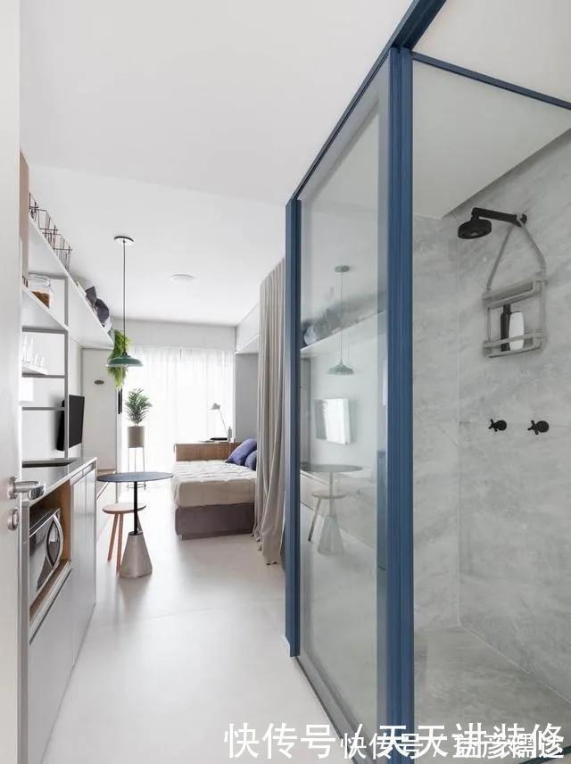 小房子|她的19㎡精致公寓，竟然有三分离卫浴，衣帽间书房一样不少，厉害