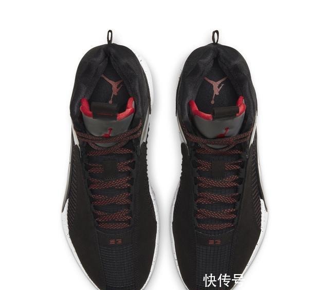 配色|经典银色鞋舌来了!黑红 Air Jordan 35 首度亮相