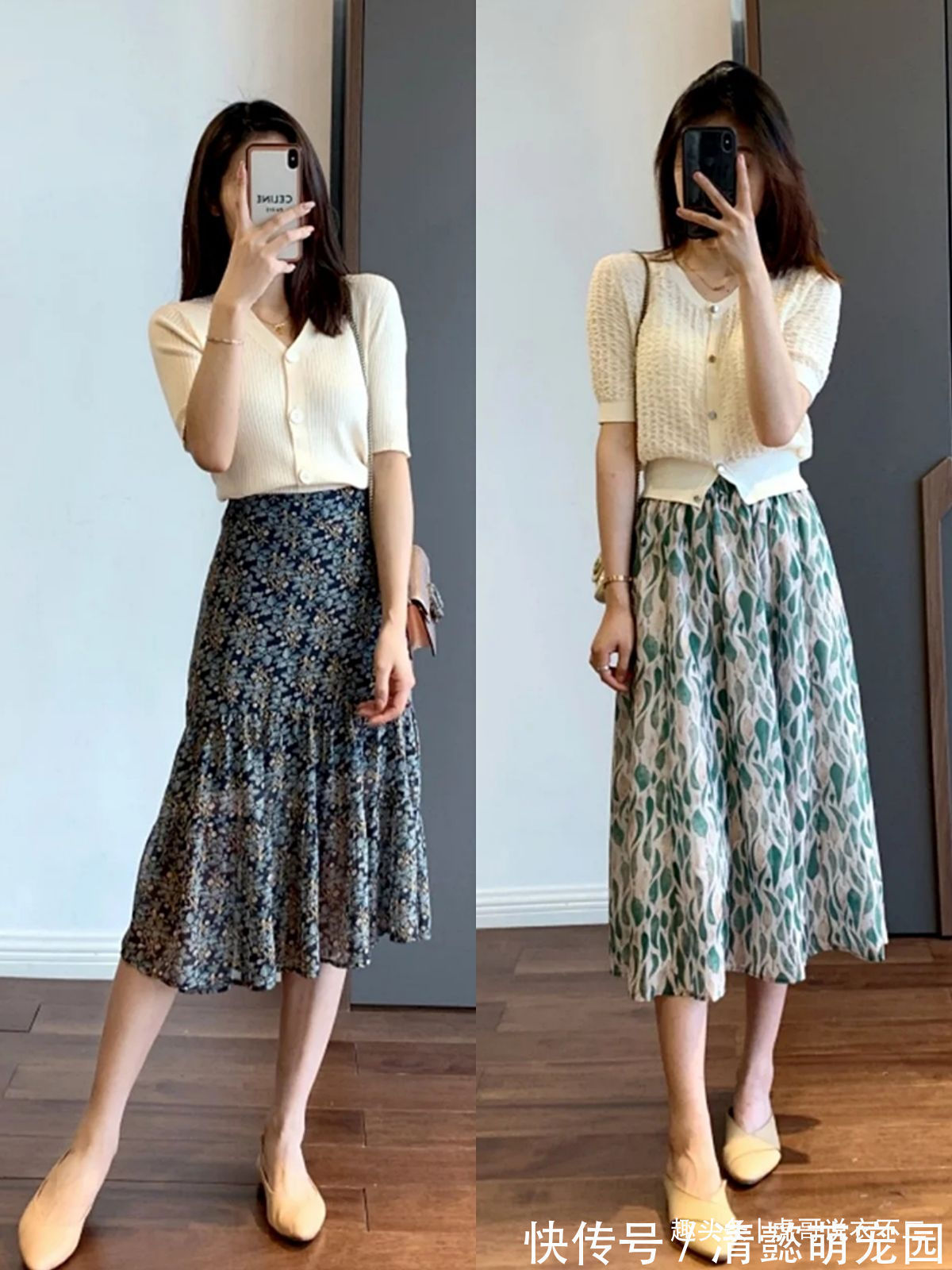 单品|这才是40岁女人必须会的夏日打扮,“针织衫+半裙”,照着穿真美