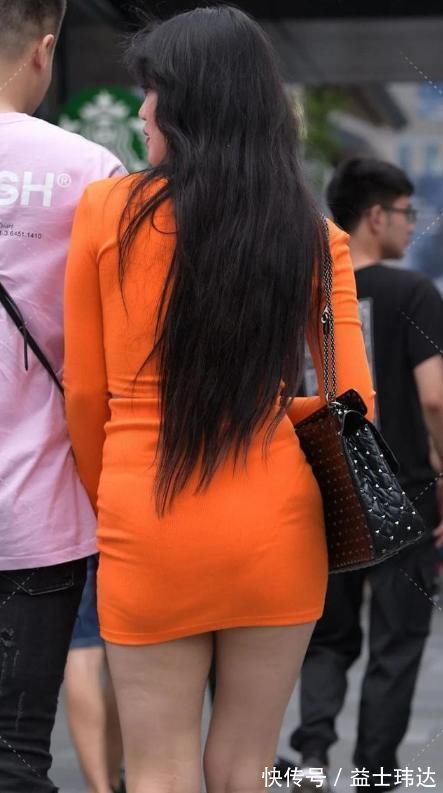 法式|175美女穿米黄一字肩,谁说职场只能黑白灰,法式方领橙色连衣裙优雅浪漫