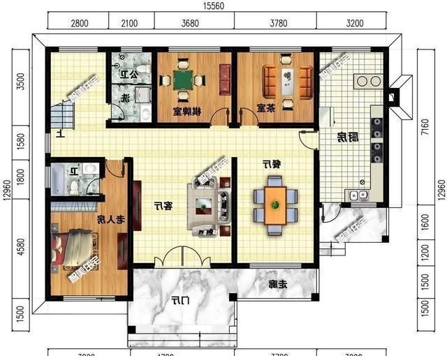 别墅|两层四间形式的农村小别墅,第一栋内带堂屋,第二栋格局妙