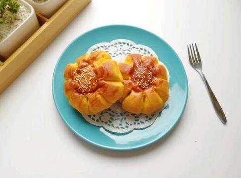 超美味的南瓜面包,粗粮烘培有营养,在家自己就能做