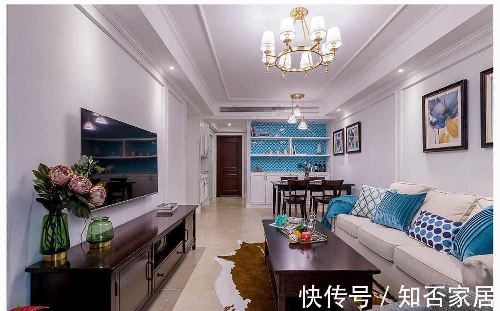 空间|蓝白塑造的清爽空间，用大海般无私的爱，去关爱自己的家人