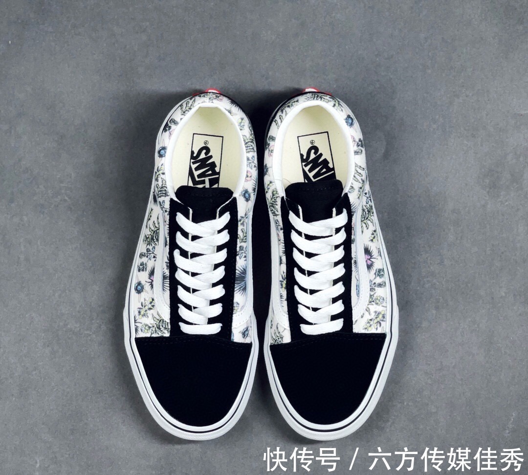 old|Vans Old Skool 黑色彩绘 休闲低帮滑板鞋