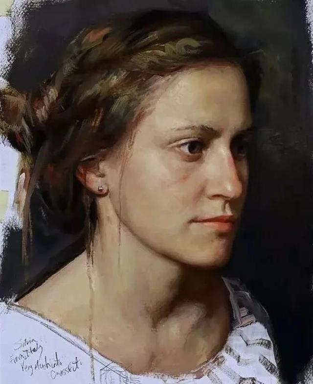 Cesar!古巴裔美国画家Cesar Santos人物肖像的作品