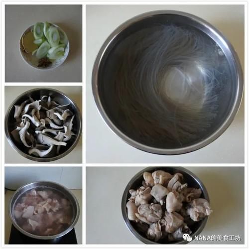 鸡肉蘑菇炖粉条，咸鲜味美的东北知名大炖菜