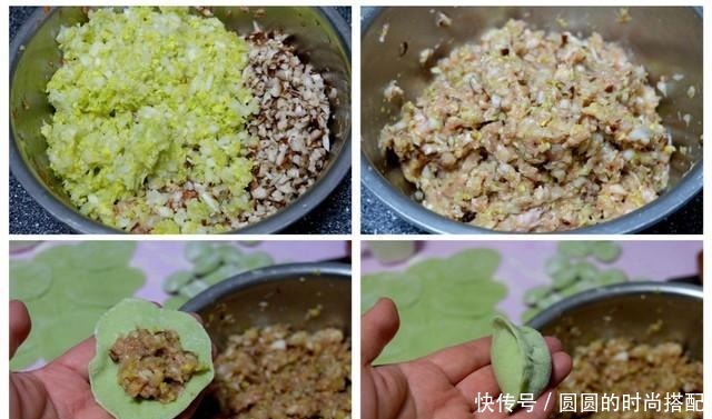 饺子|我家饺子最近常做这个馅,有荤有素营养好,青菜汁揉面孩子更爱吃